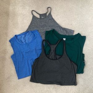 Workout tank lot small, Lululemon, Old Navy etc